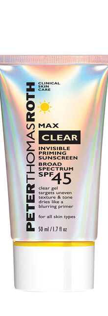 Peter Thomas Roth Max Clear Invisible Priming Sunscreen Broad Spectrum SPF 45 Peter Thomas Roth Max Clear Invisible Priming Sunscreen Broad Spectrum SPF 45
